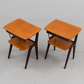 a pair of bedside tables from the 1950-/60's.