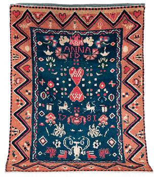 580. A FINNISH LONG-PILE RUG.