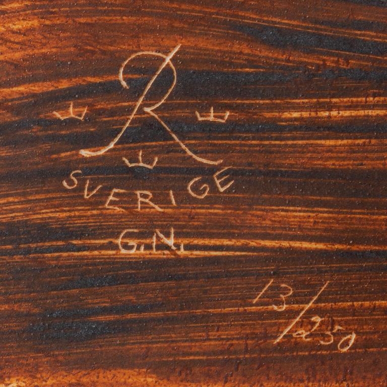 Gunnar Nylund, a stoneware sculpture, numbered 13/250.