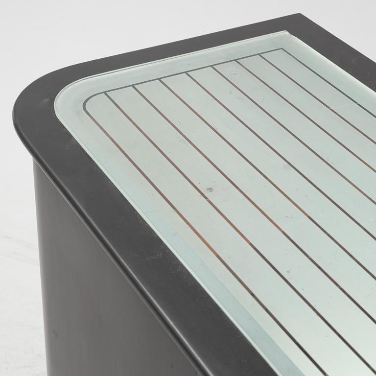 A painted bar cabinet, mid 20th  century.