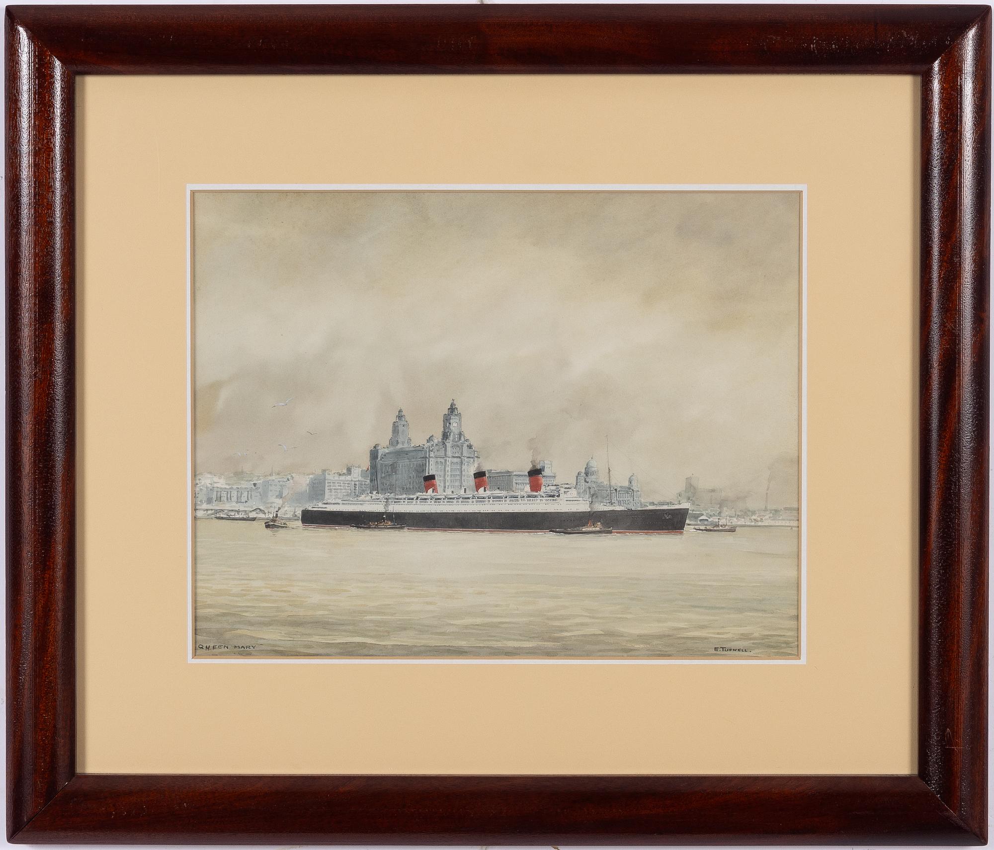 Eric Erskine Cambell Tufnell, Atlantic Liner "Queen Mary".
