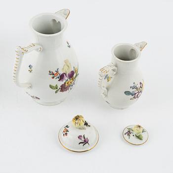 Meissen, servis, 15 delar, porslin, 1700-talets andra hälft.