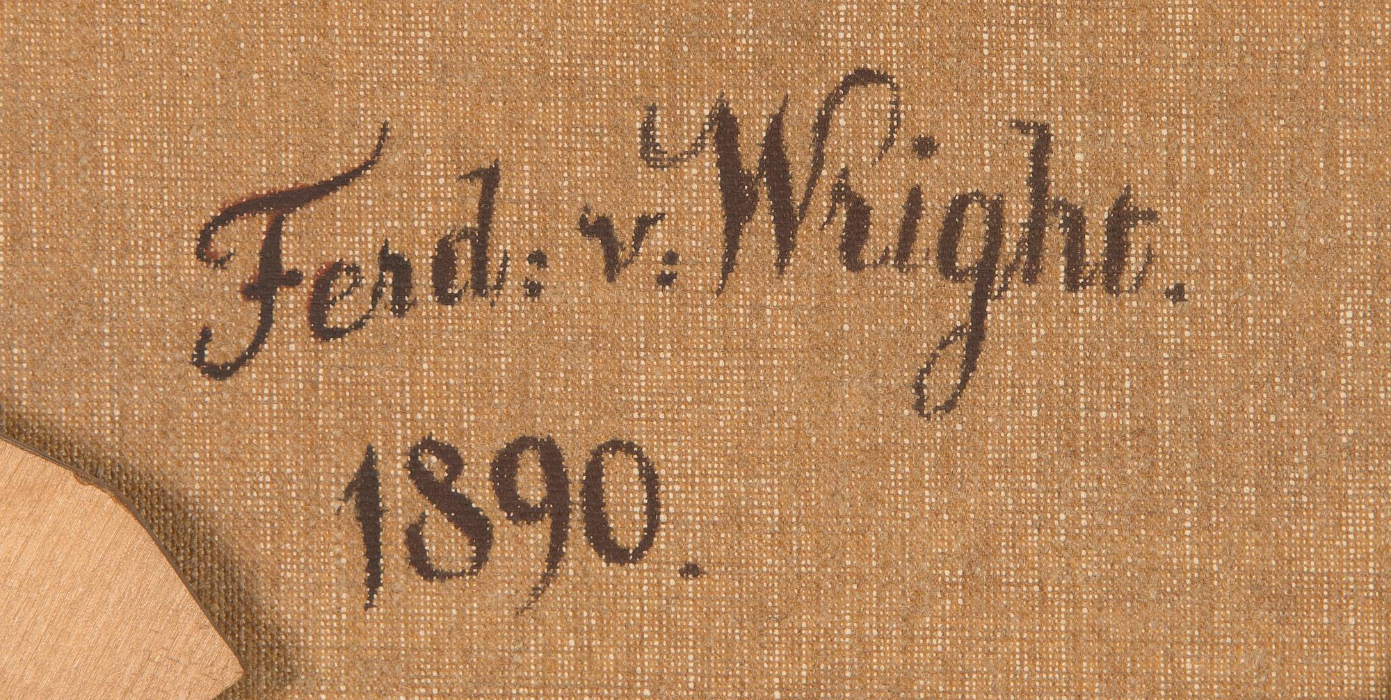 Ferdinand von Wright, Tilhiä talvimaisemassa.