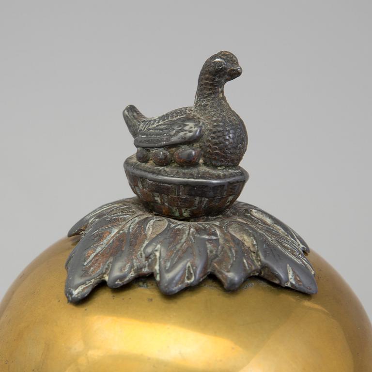 ÄGGKOKARE, mässing, 1800-tal.