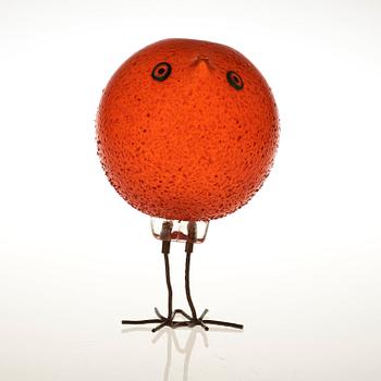 A Peter Pelzel 'Pulcino' glass bird, Vistosi, Italy 1960's.