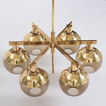 Hans-Agne Jakobsson, a pair of ceiling lamps, model "Pastoral T348/6" Hans Agne Jakobsson AB Markaryd, Sweden 1960-70's.