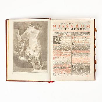 Printed in red & black, with music, 1793.