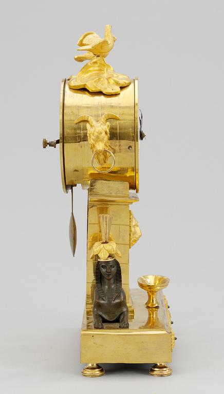 A Swedish Empire mantel clock by C. A. Talén.