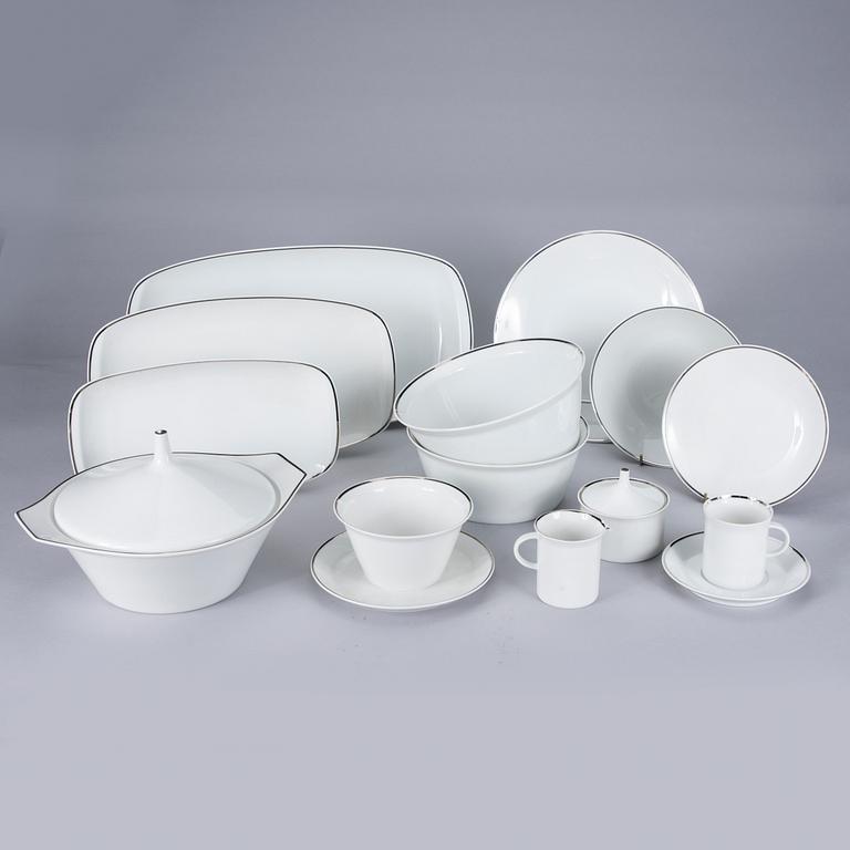 SERVIS, 67 delar, porslin, Rosenthal "Studio-linie". 1980-tal.