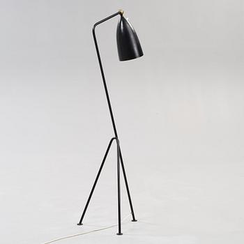 A Greta Magnusson Grossman 'Grasshopper', model G-33 black lacquered floor lamp, Bergbom's, Malmö, 1950's.