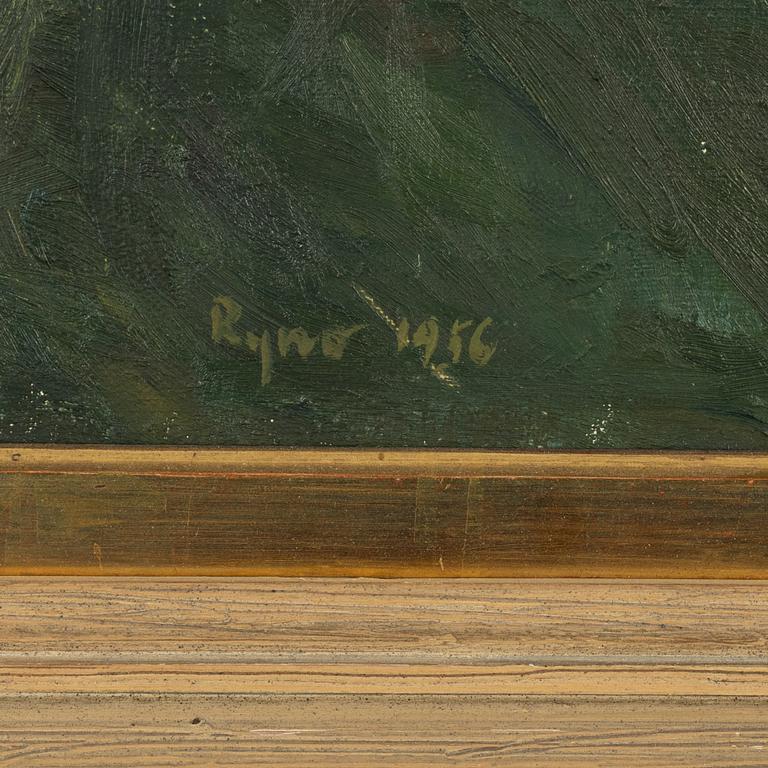 Ryno Frieberg, oil on canvas, signed and dated 1956.