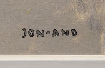 JOHN JON-AND, olja/blandteknik på pappannå, stämpelsignerad.