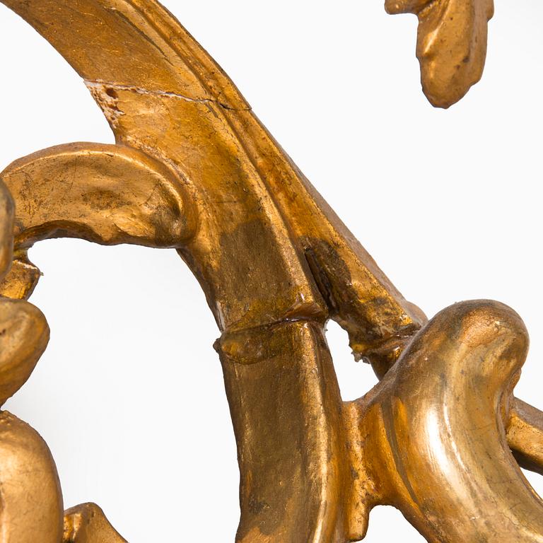 Mirror, Rococo style, second half of the 19th century.