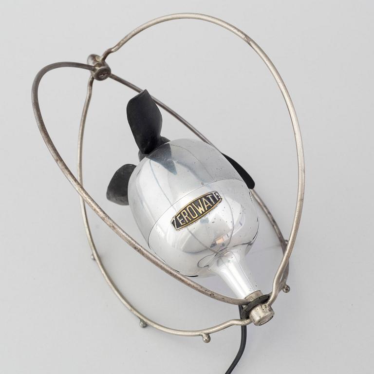 EZIO PIRALI, bordsfläkt, "VE505" Zerowatt , formgiven 1953.