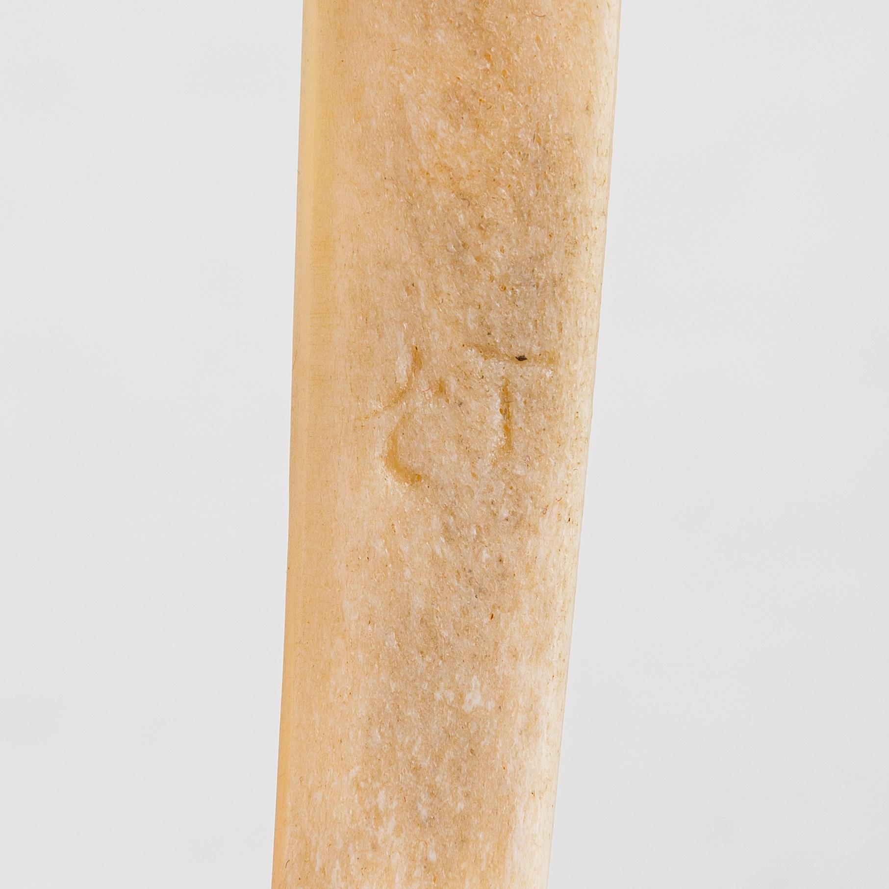 Bowl, letter knife and 4 spoons, some signed, sami handicraft / duodji, early 20th century.