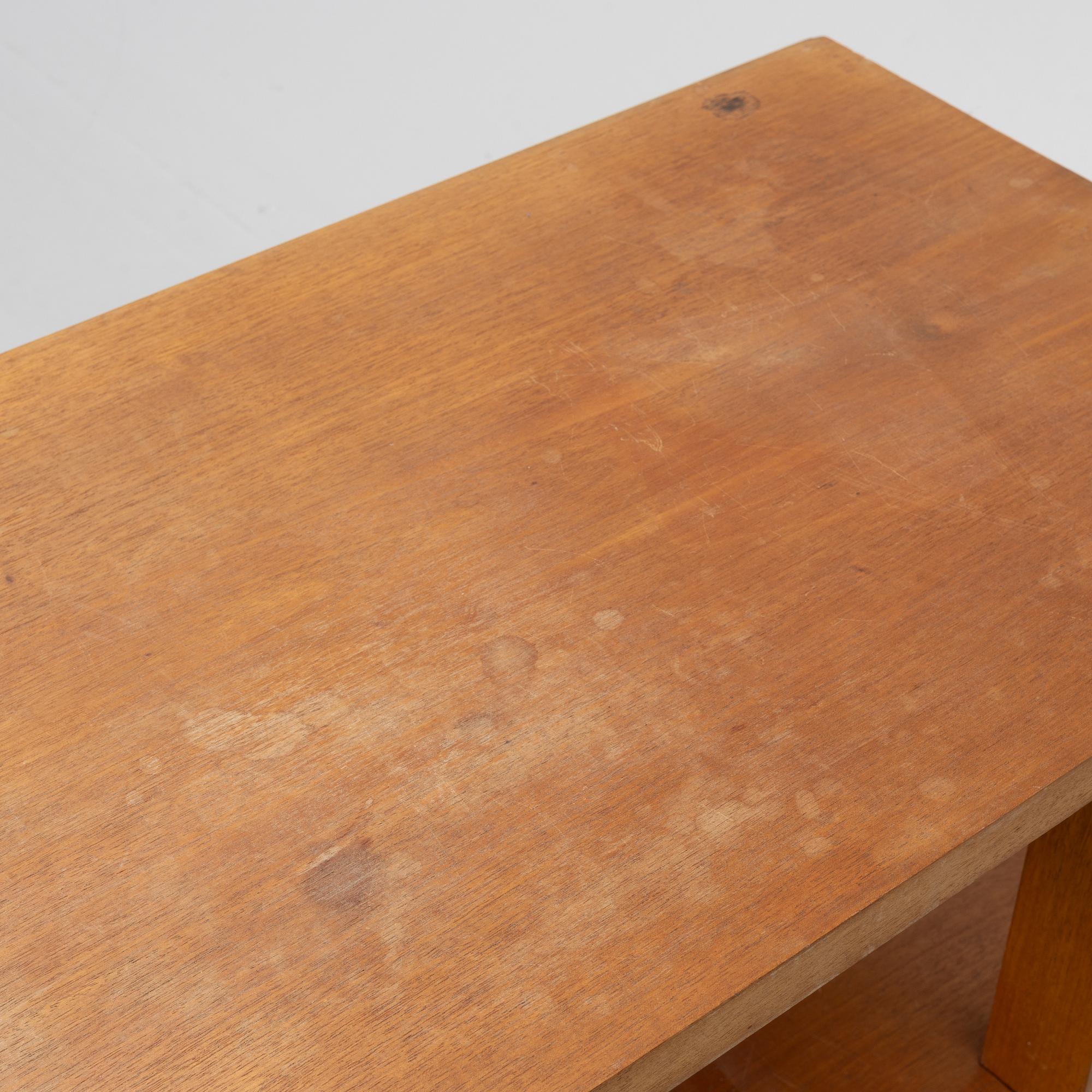 Josef Frank, a model 648 library table, Firma Svenskt Tenn, Sweden, before 1985.