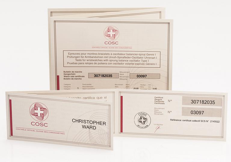 CHRISTOPHER WARD, C11, Titanium Extreme 1000, chronometer, wristwatch, 42 mm.