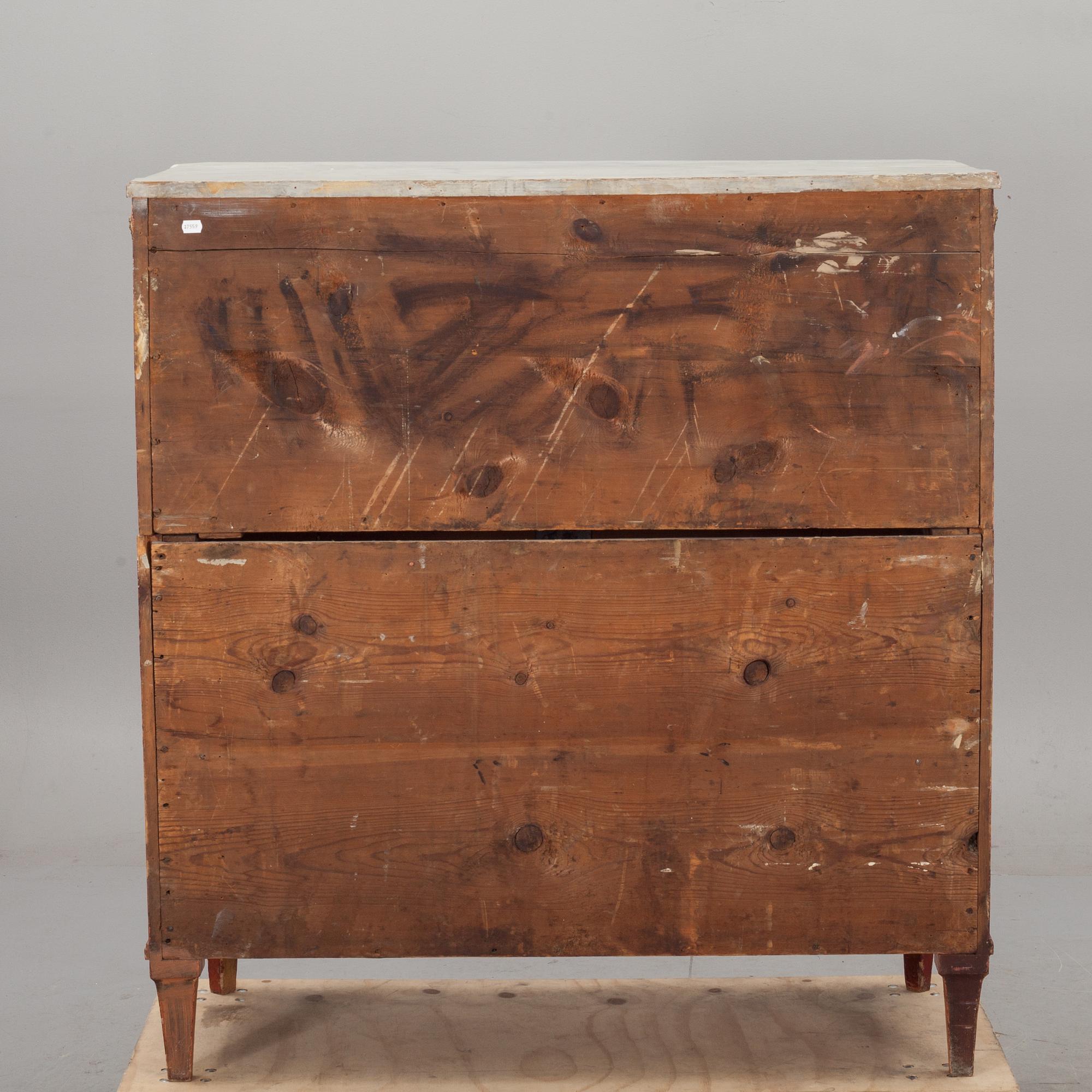 CHIFFONJÉ, sengustaviansk stil, 1800-tal.