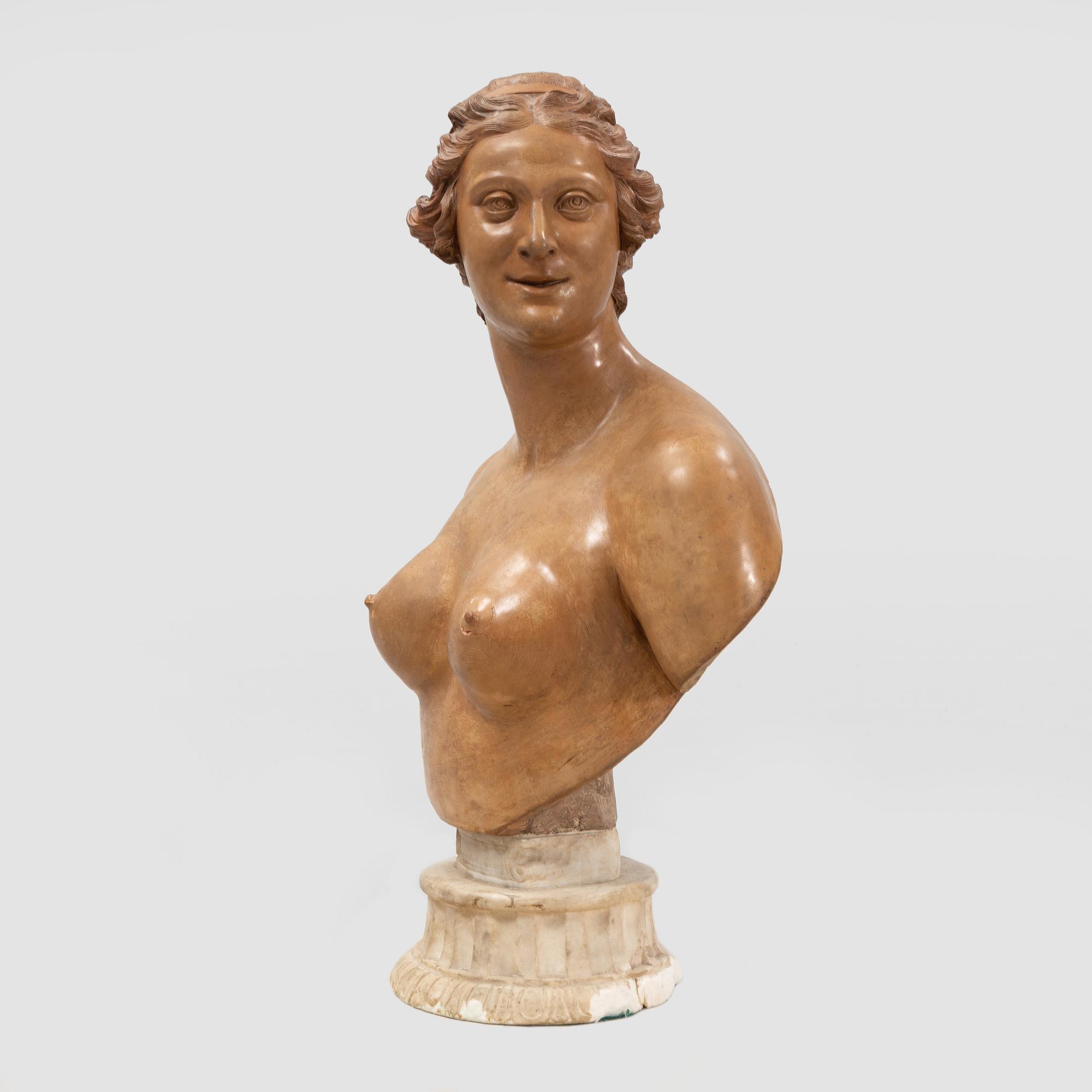 A 19th century plaster sculpture.