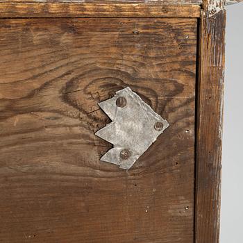 A 19th century chest of drawers.