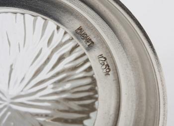 TEGLASHÅLLARE, 4 st, silver, Sovjetunionen, 1950-tal.