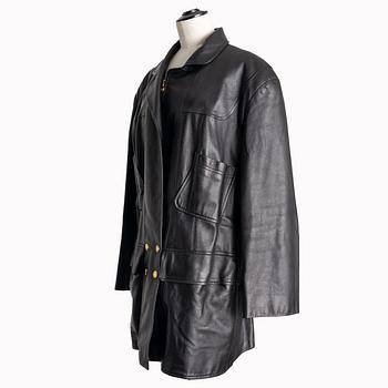 Chanel, A 1990's leather jacket.