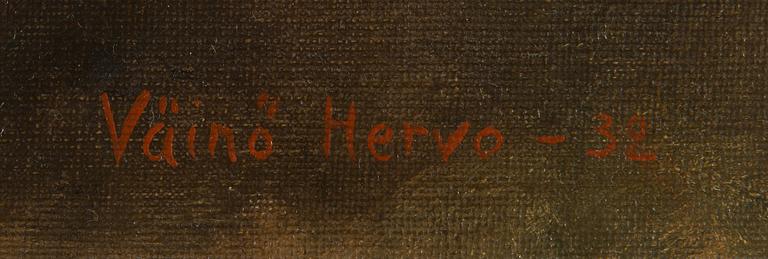 Väinö Hervo, Asetelma.