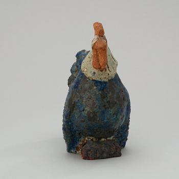 An Åke Holm stoneware figure of a rooster, Höganäs 1940's.