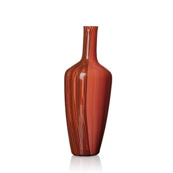 60. Carlo Scarpa, a 'Tessuto velato' glass vase, Venini, Murano, Italy 1950-60s.