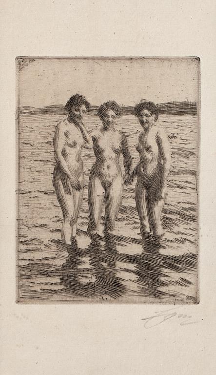 Anders Zorn, "The three graces".
