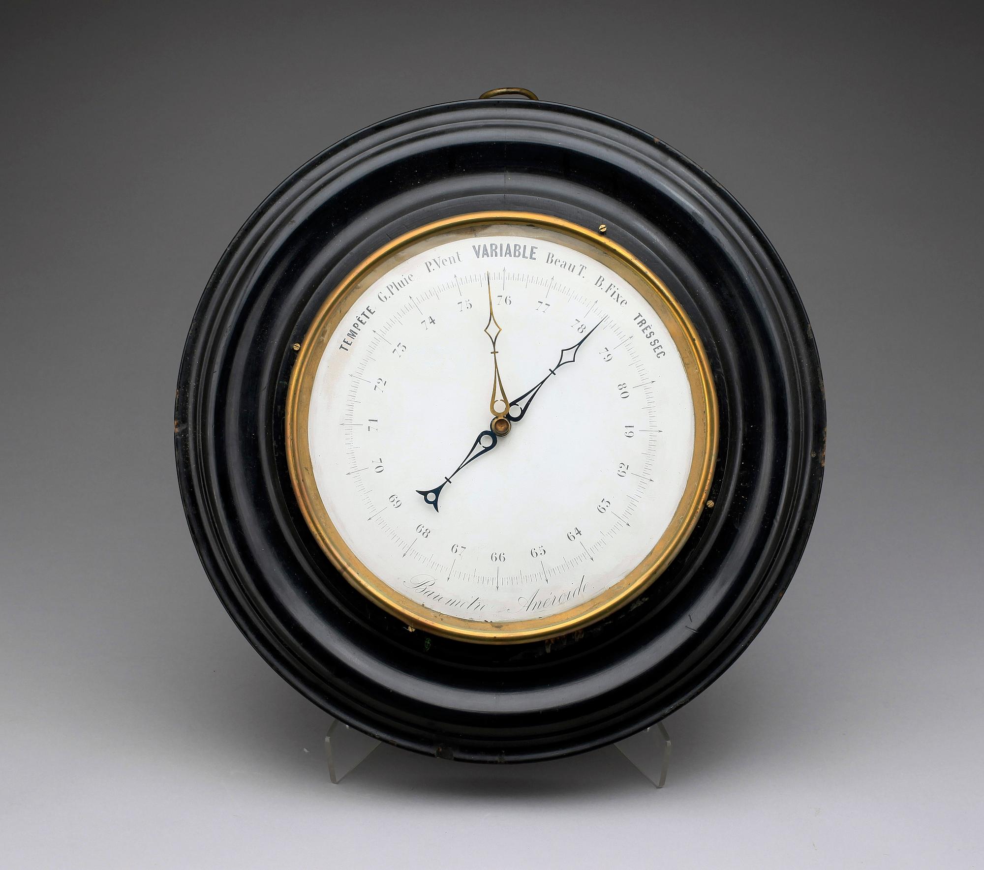 BAROMETER, Frankrike, 1800/1900-tal.