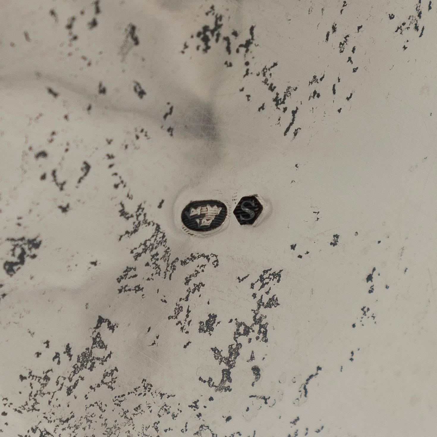 Sockerruska, silver, svenska importstämplar.