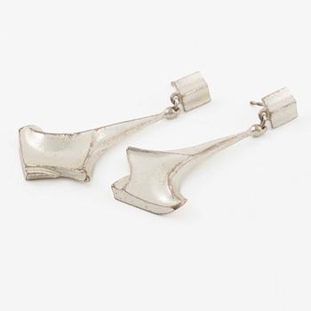 Lapponia a pair of earrings sterling silver, Finland 1997.