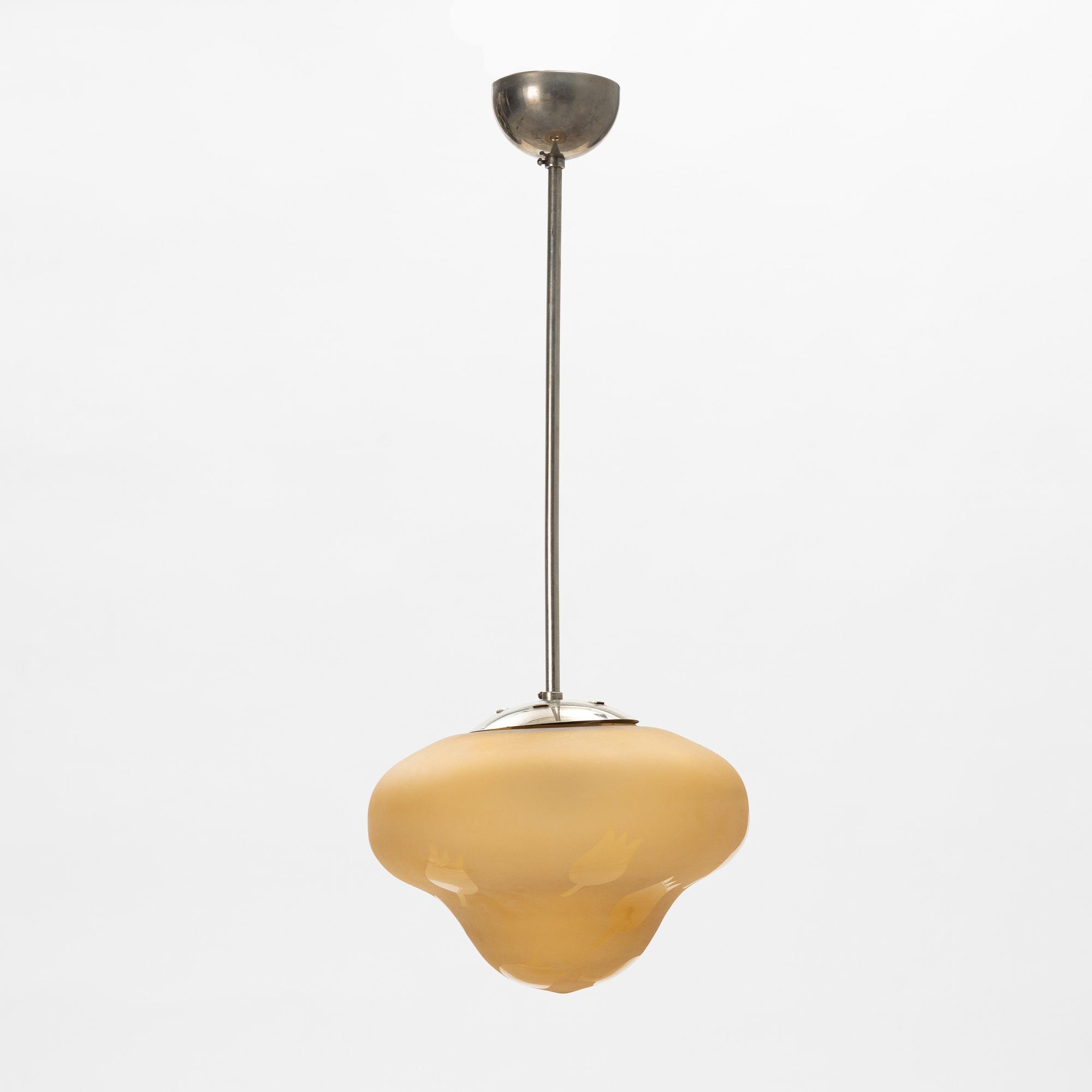 Harald Notini, Taklampa, Swedish Modern, Böhlmarks, 1946.