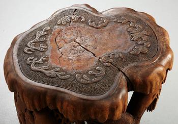Knut Fjaestad, A Knut Fjaestad Art Nouveau sculptured pine table, Sweden ca 1900.