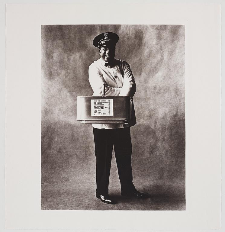 Irving Penn, "Train Coach Waiter, New York 1951”.