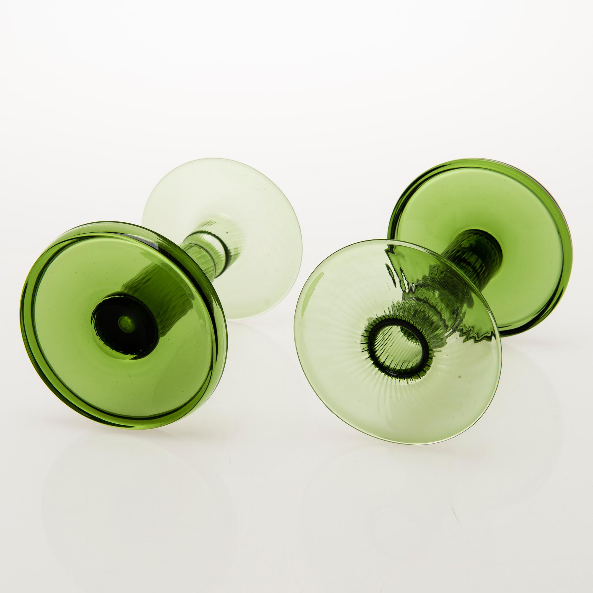 NANNY STILL Four Neptuna Glass Objects, Riihimäen Lasi Oy, 1965-66.