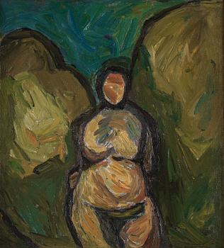 559. Evert Lundquist, Sketch to composition "Standing woman".