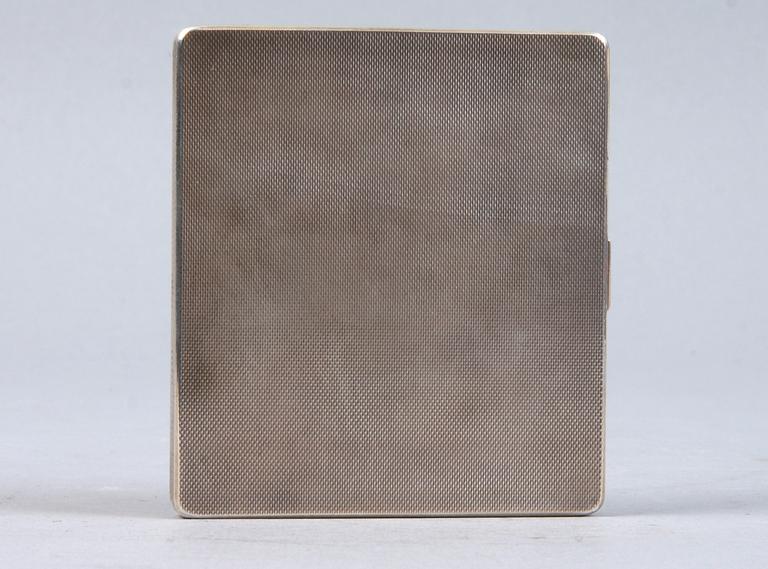 CIGARETTETUI, silver, Mappin & Webb, Birmingham, England, 1924.