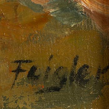 FRITZ FEIGLER, oil on canvas, signed.