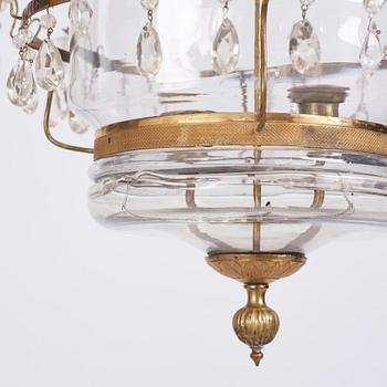 A presumably Russian Louis XVI  two-light lantern.