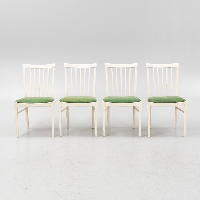 Carl Malmsten, a five piece dining group and a cabinet, modell 'Herrgården', Bodafors, Sweden, 1962.