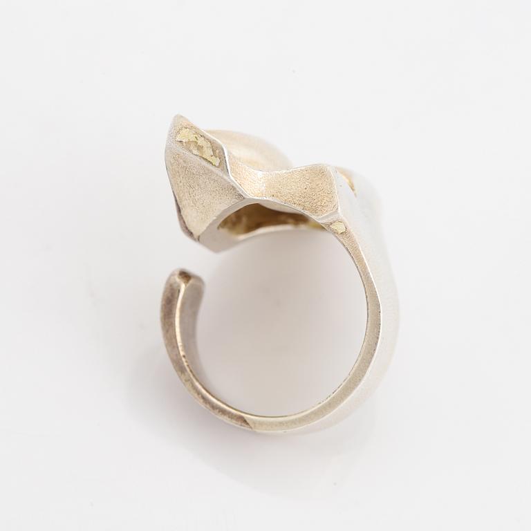 Björn Weckström, ring, "Zodiac", sterlingsilver. Lapponia 1974.