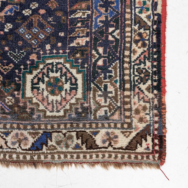 A semi-antique Shiraz rug, Southeast persia, c 250 x 175 cm.