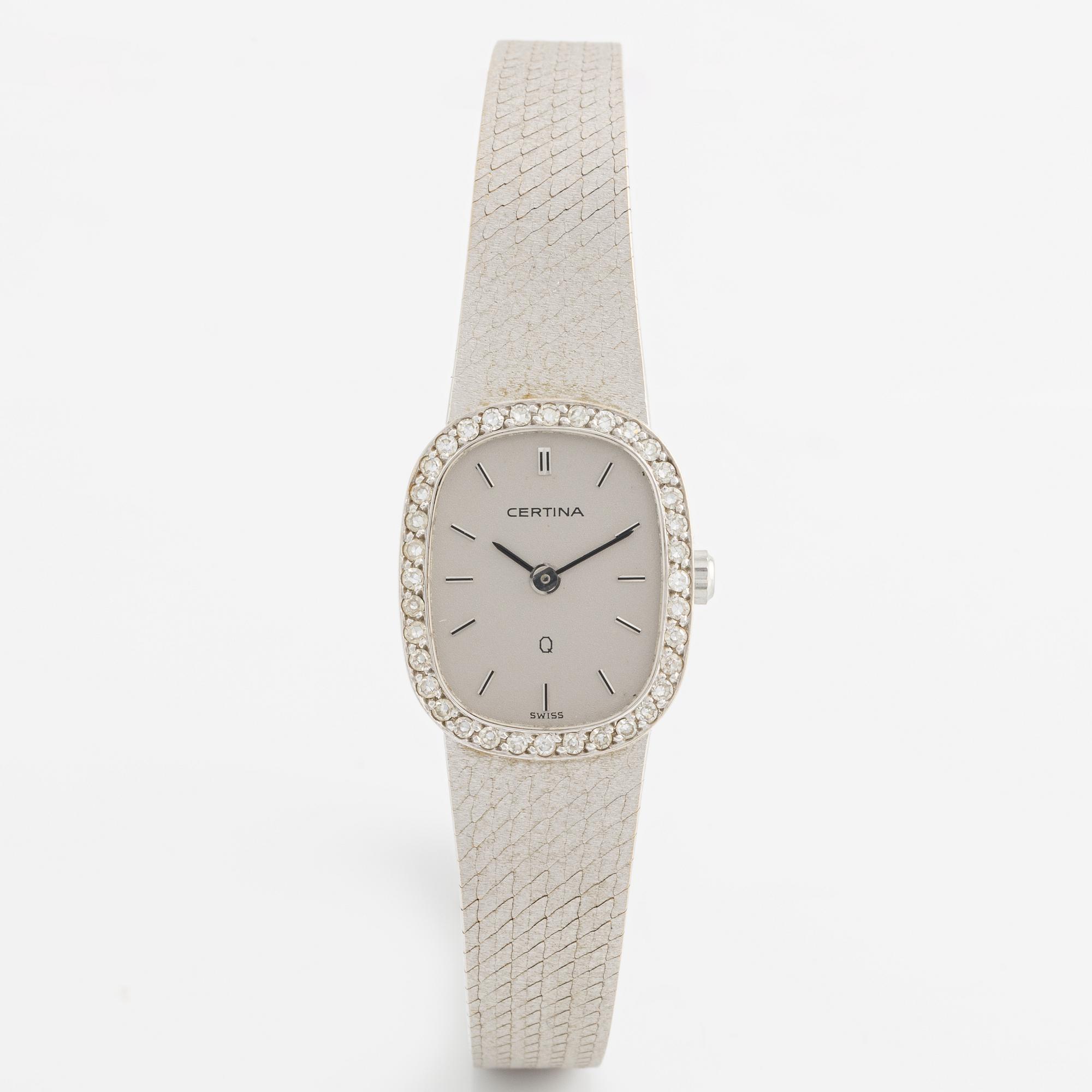 Certina, Q, wristwatch, 16 mm.