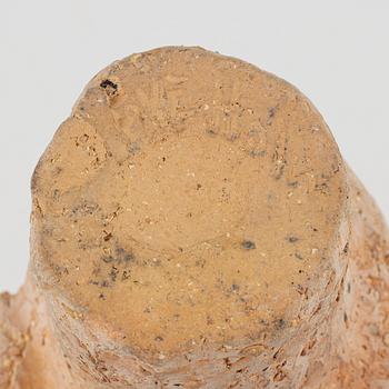 Åke Holm, three earthenware figurines, signed.