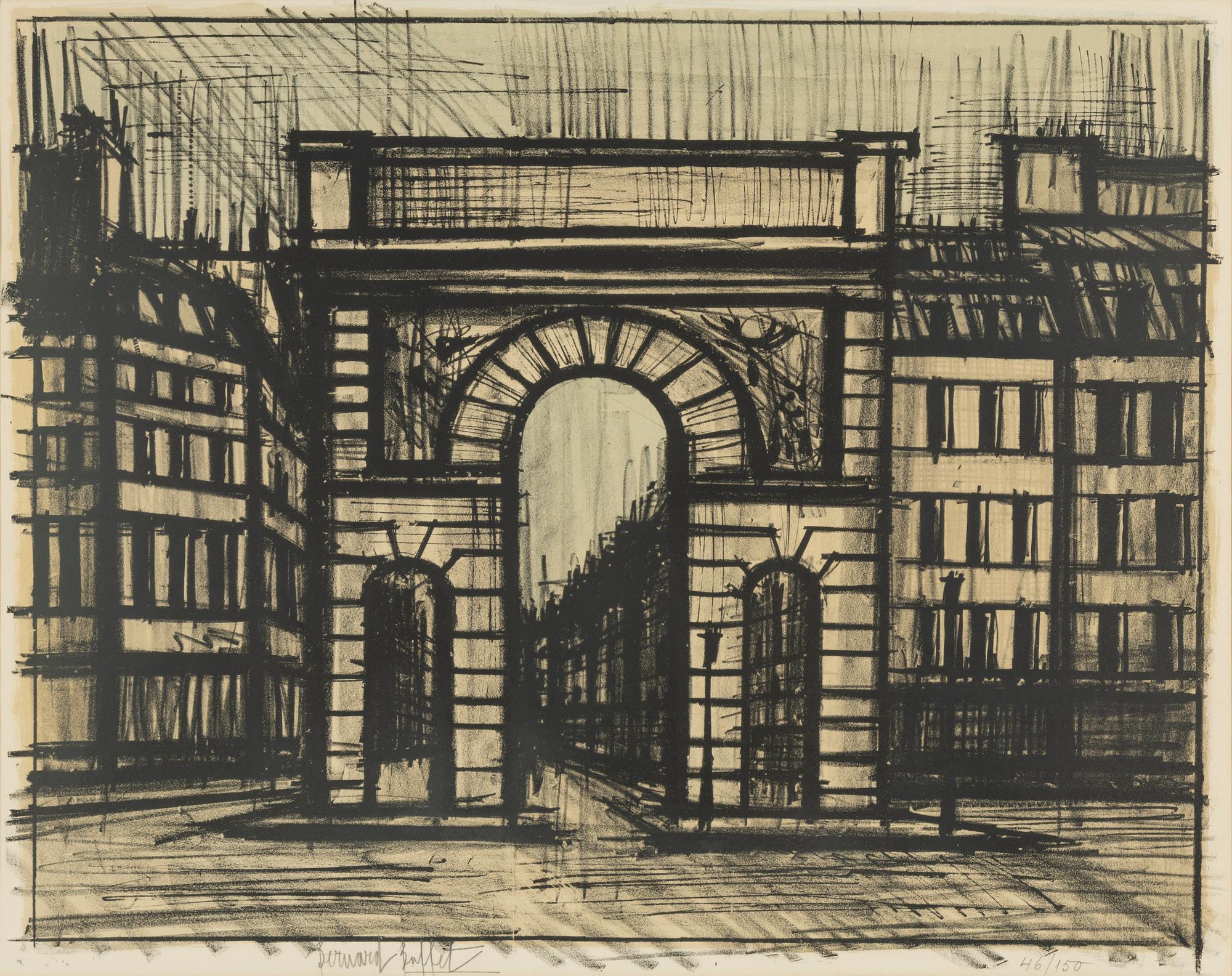 Bernard Buffet, "La porte Saint-Martin".