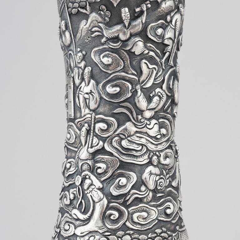 Vinkanna, silver. Qingdynastin, 1800-tal.