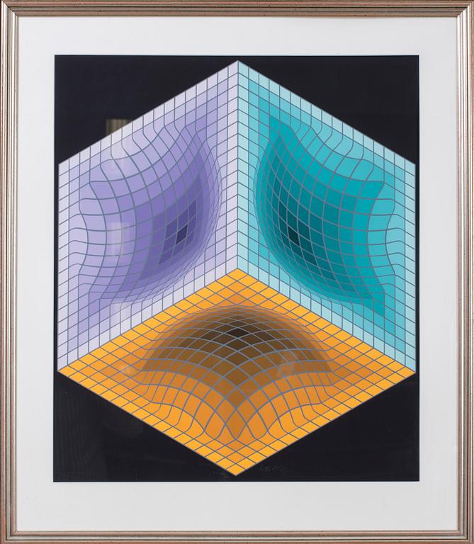 VICTOR VASARELY, silkscreen, signed and numbered EA XVII/XXX.