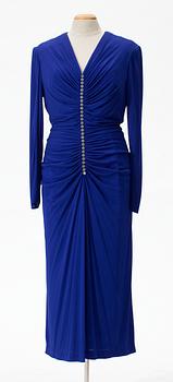 231. A 1980's cocktail dress with shawl.